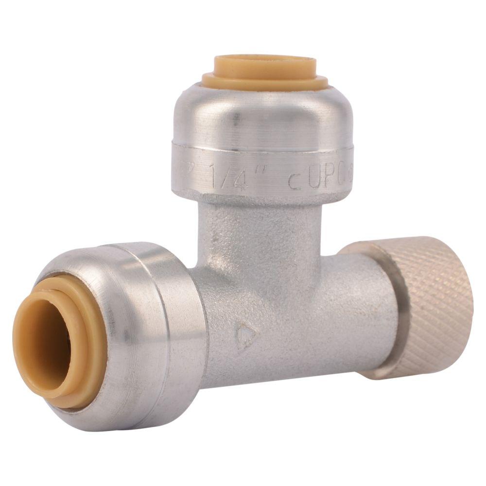 3/8 in. x 3/8 in. x 3/8 in. Compression x Compression Brass T ...