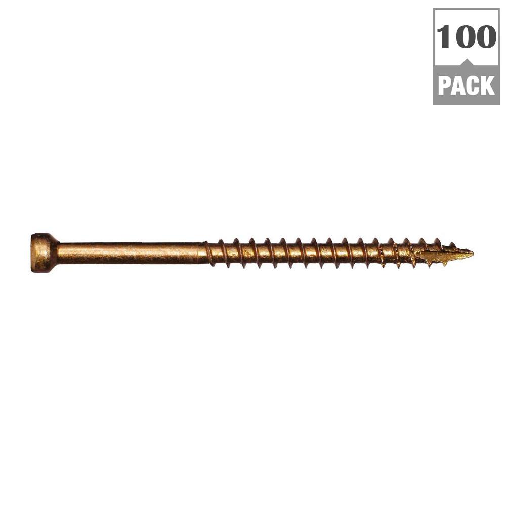 GRK Fasteners 8 x 11/4 in. Star Drive TrimHead Finish/Trim Screw (100Pack)96055 The Home