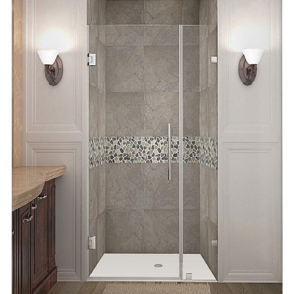 Aston Nautis 31 In X 72 In Completely Frameless Hinged Shower