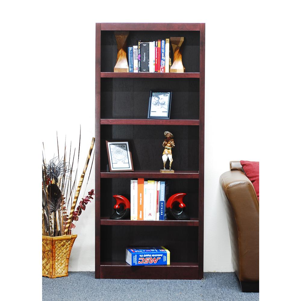 Concepts In Wood Midas Cherry Open BookcaseMI3072C The Home Depot