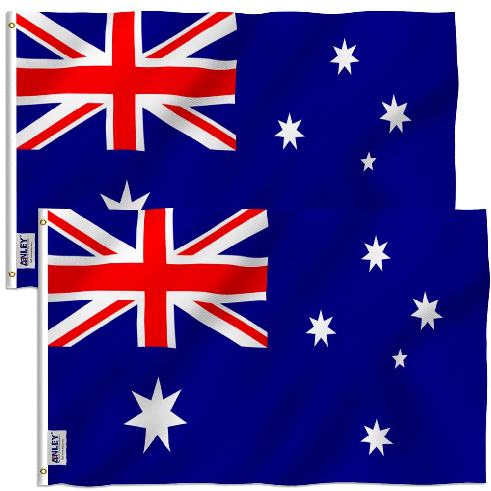Anley Fly Breeze 3 Ft X 5 Ft Polyester Australia Flag 2 Sided
