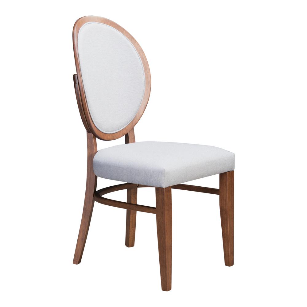 Zuo Regents Walnut And Light Gray Dining Chair Set Of 2 Zuo Regents Walnut And Light Gray Dining Chair Set Of 2