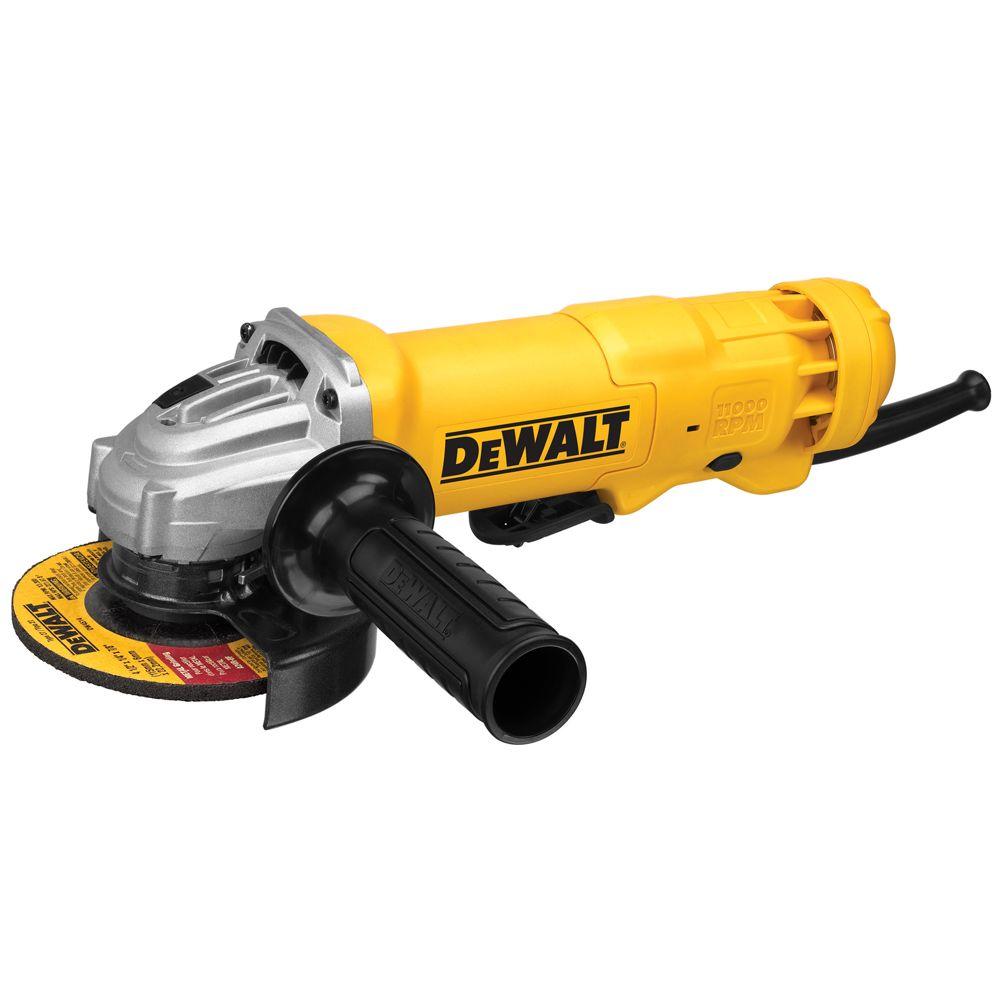Dewalt 11 Amp Corded 4 1 2 In Small Angle Grinder Dwe402w The Home Depot