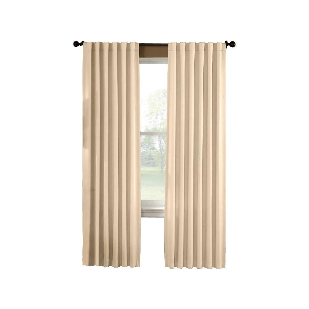 Curtainworks Semi Opaque Ivory Saville Thermal Curtain Panel 52