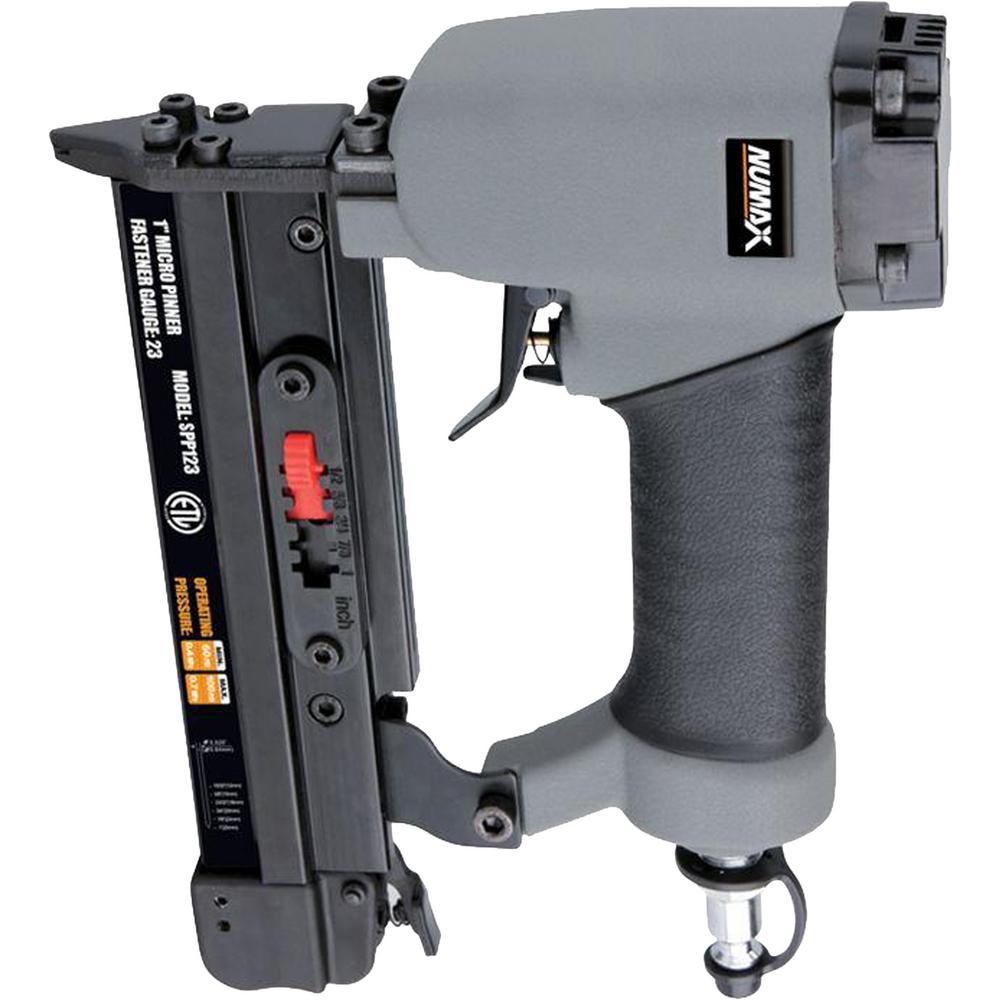 NuMax Pneumatic 1 in. x 23Gauge Strip Headless Pin NailerSP123 The Home Depot