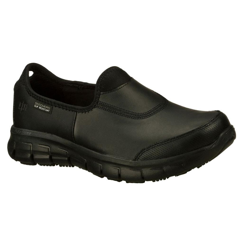 skechers womens leather work shoes
