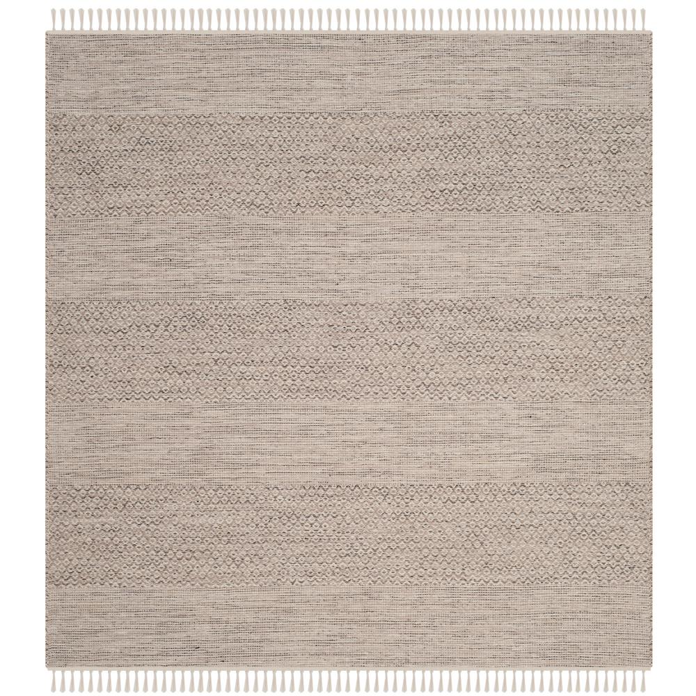 Safavieh Montauk Ivory Steel Gray 6 Ft X Square Area Rug