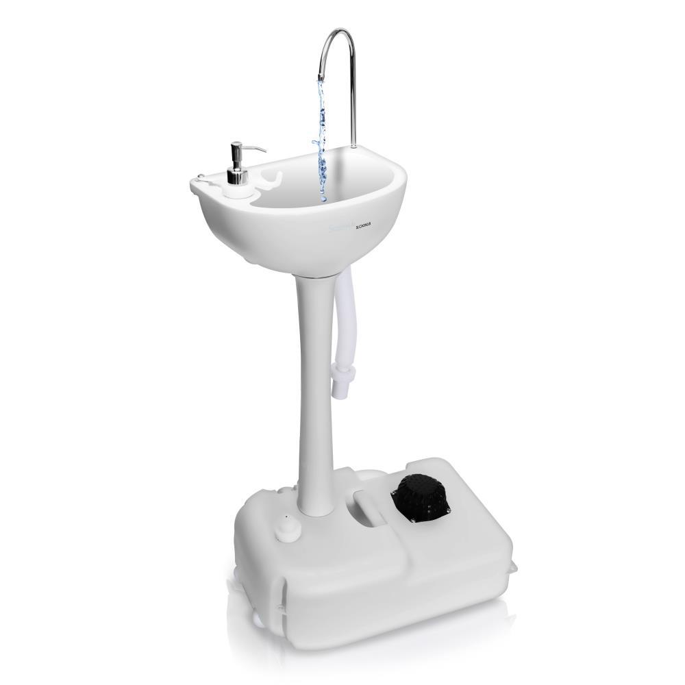 Serenelife 5 Plus Gal Capacity Portable Hand Wash Sink Faucet Station