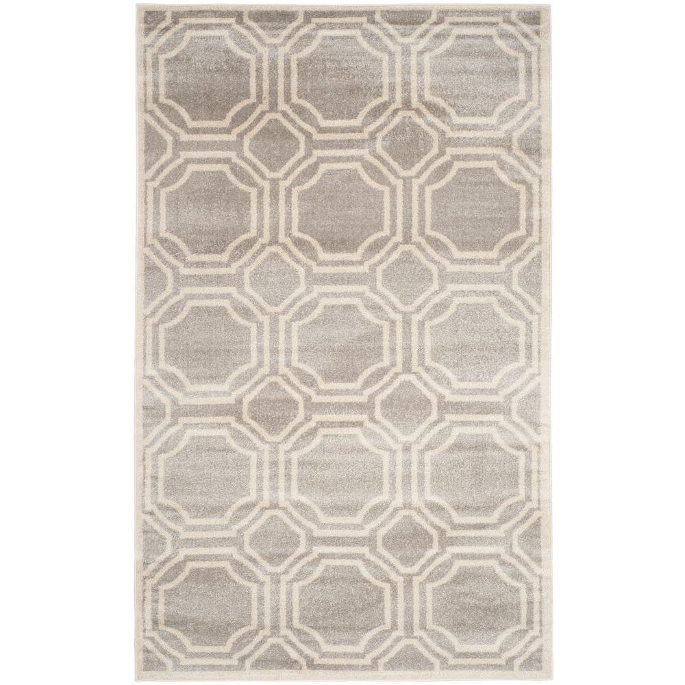 Stain Resistant Outdoor Rugs The Home Depot Amherst Light Gray Ivory 8 Ft X 10 Indoor Outdoor Area