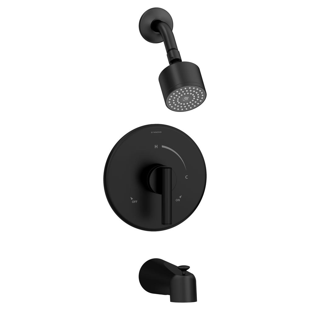 Symmons Dia SingleHandle Tub/Shower Valve Trim Kit in Matte Black