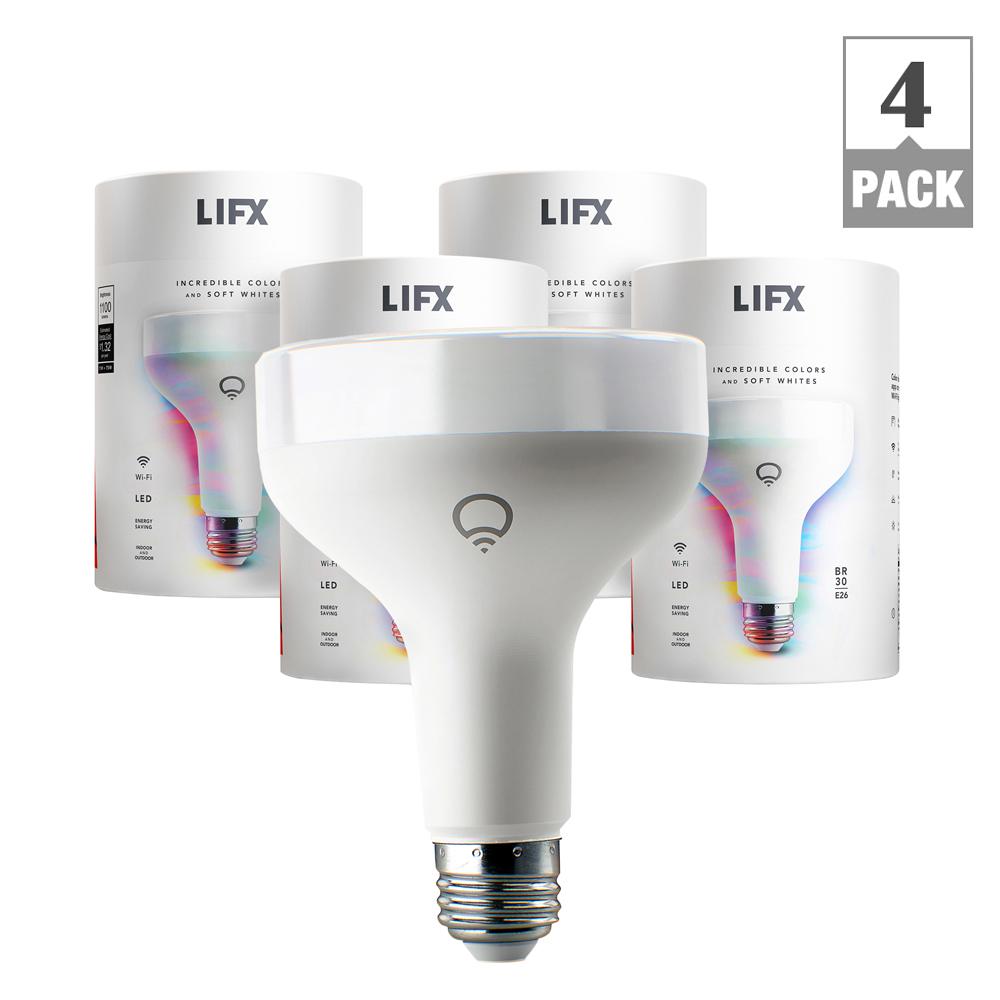 LIFX 75W Equivalent BR30 Multi-Color Dimmable Wi-Fi Smart Connected LED Light... by LIFX