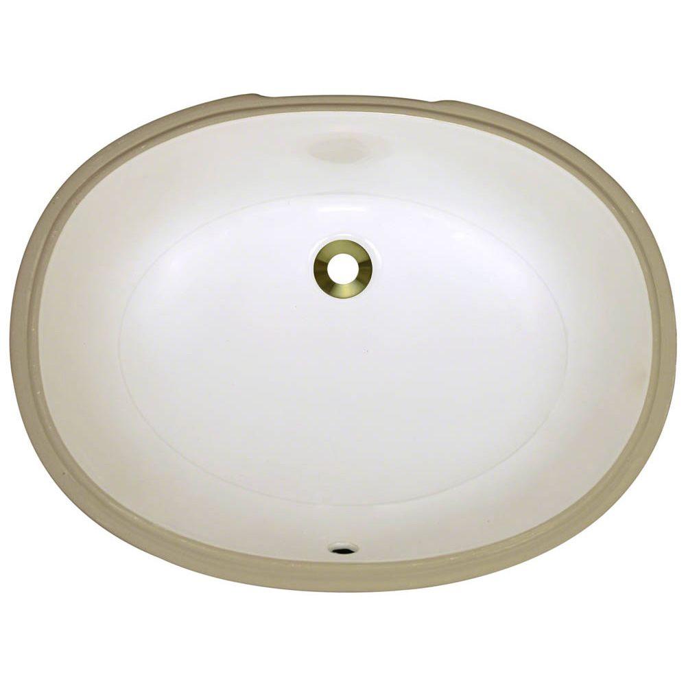 Polaris Sinks Undermount Porcelain Bathroom Sink In Bisque-PUPL-B - The ...