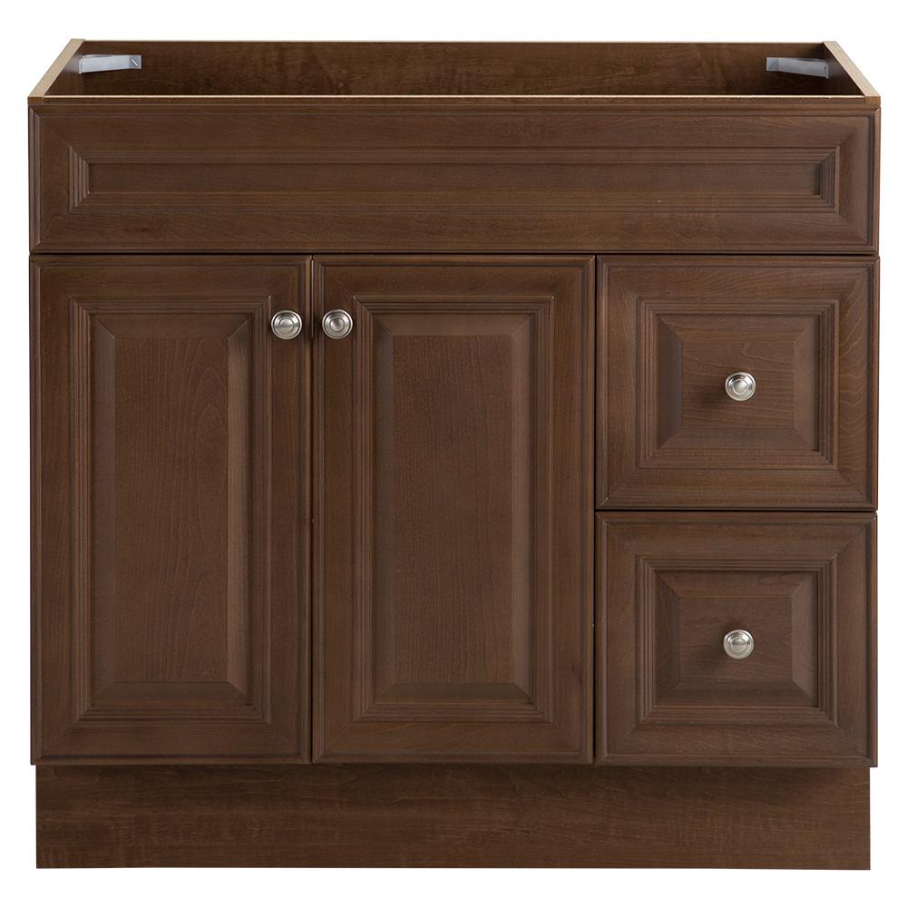 Glacier Bay Glensford 49 in. W x 22 in. D Bath Vanity in Butterscotch