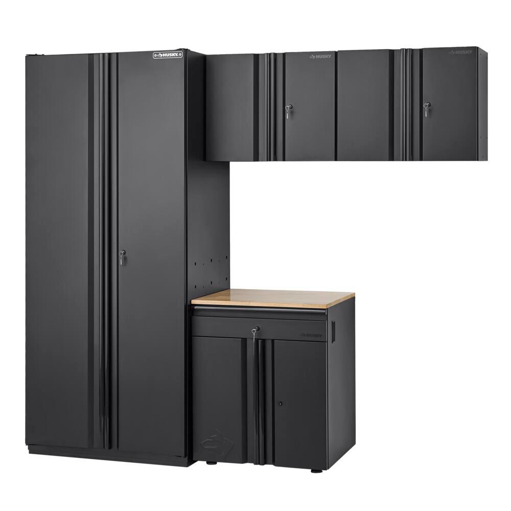 Husky Heavy Duty Welded 108 in. W x 81 in. H x 24 in. D Steel Garage