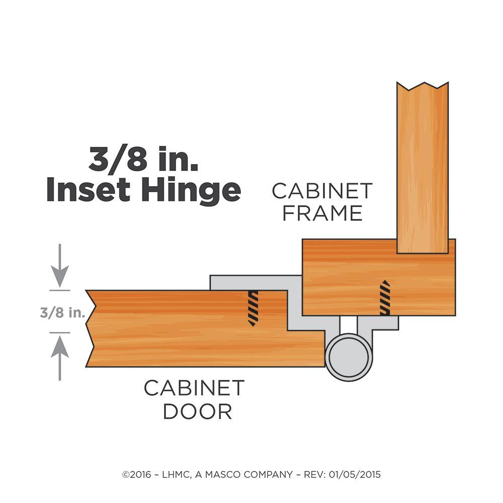 Liberty Satin Nickel 3 8 In Inset Cabinet Hinge Without Spring 5