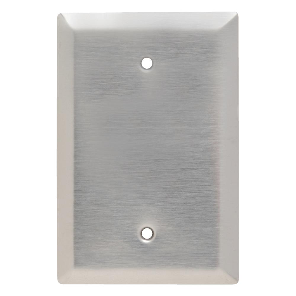 302 Series 1Gang Jumbo Blank Wall Plate in Stainless SteelSSO13 The