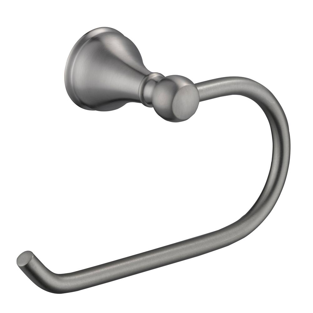 Glacier Bay Fairway Single Post Toilet Paper Holder in Brushed Nickel