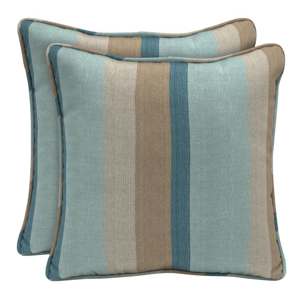 Blue Outdoor Pillows Patio Furniture The Home Depot