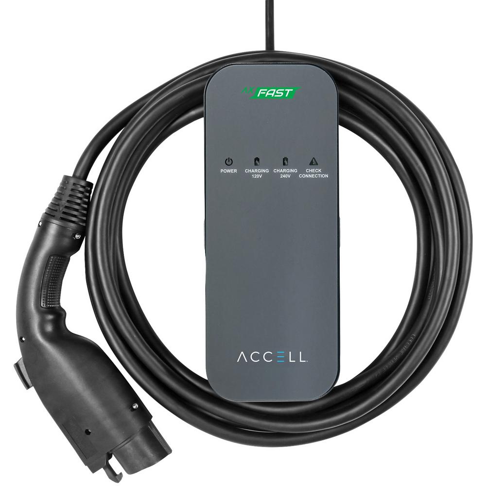 Accell AxFAST DualVoltage Portable Electric Vehicle Charger (EVSE