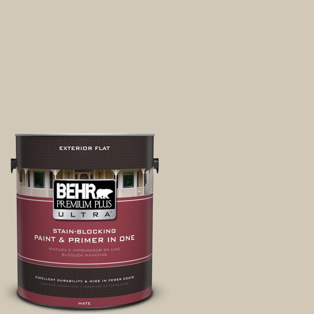 BEHR Premium Plus Ultra 1gal. 750C3 Sandstone Cliff Flat Exterior
