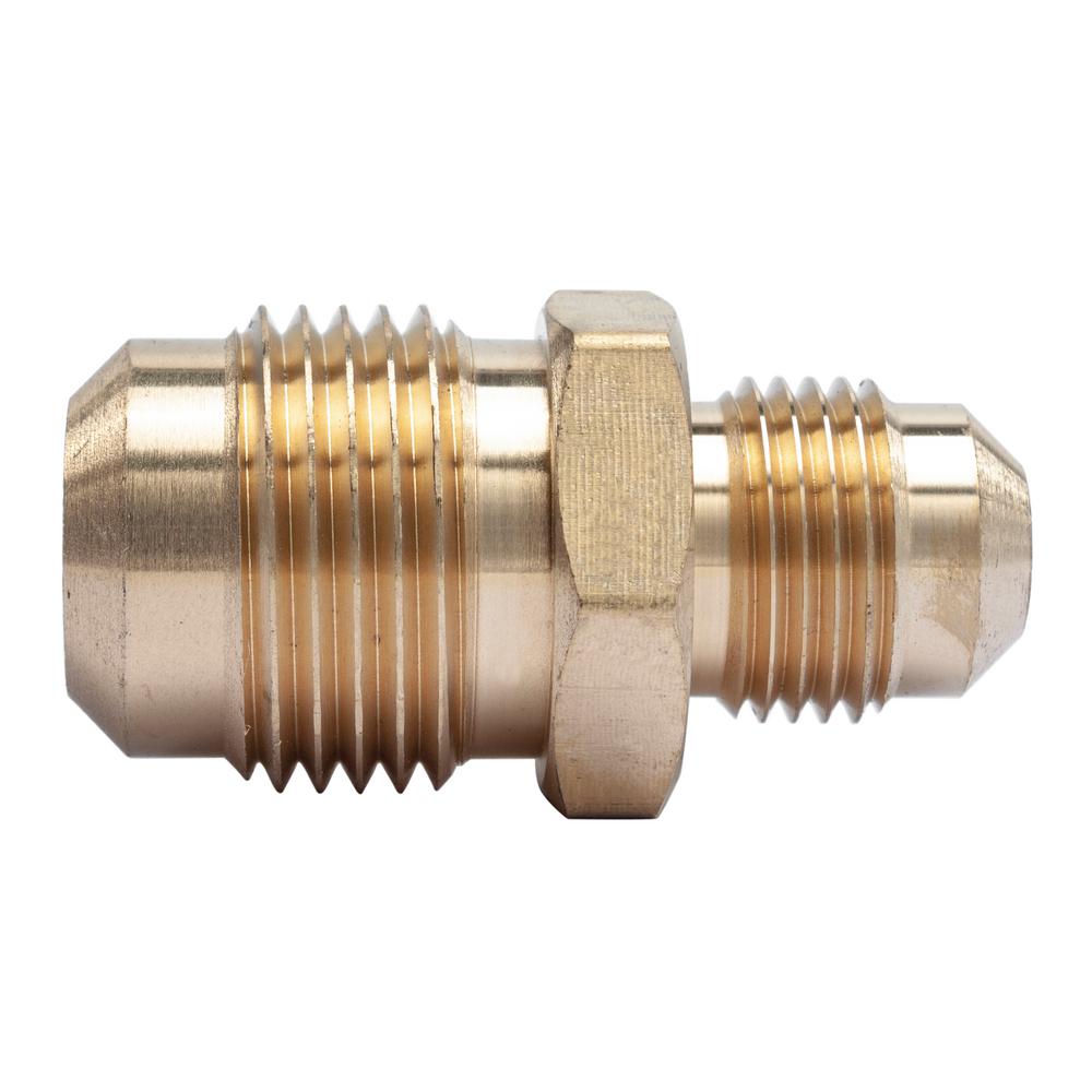 LTWFITTING 5/8 in. OD x 3/8 in. OD Flare Brass Reducing Coupling