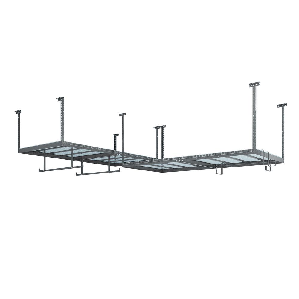 Newage S Ceiling Storage Racks Garage Shelves Versarac Set With 2 Overhead Rack
