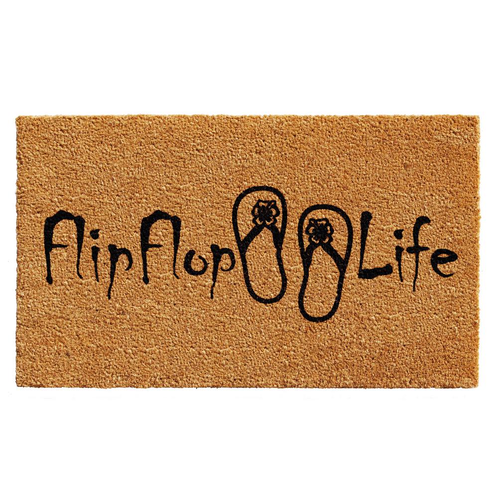 Home More Flip Flop Life Door Mat 17 In X 29 In 102511729