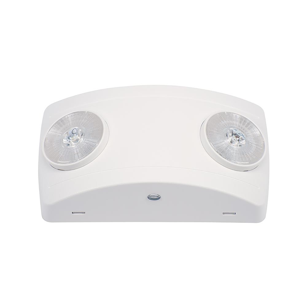2 Light Thermoplastic Wall Or Ceiling Mount Led White Emergency Fixture With Adjule Optics 2 Light Thermoplastic Wall Or Ceiling Mount Led White Emergency Fixture With Adjule Optics