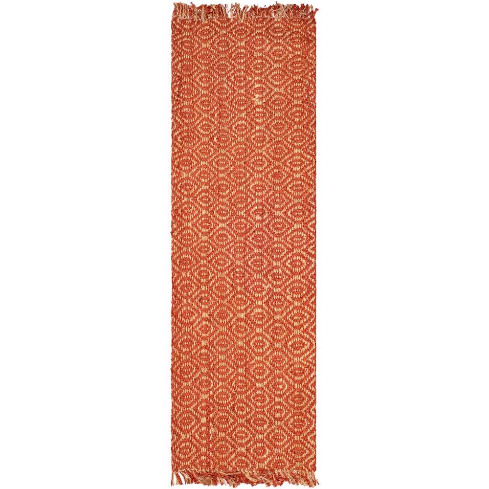 Safavieh Natural Fiber Rust 2 ft. 6 in. x 8 ft. Rug RunnerNF445A28 The Home Depot
