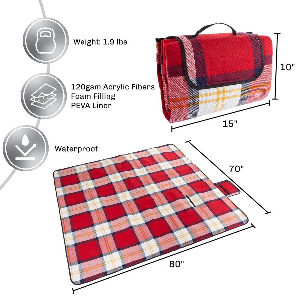 thick padded picnic blanket