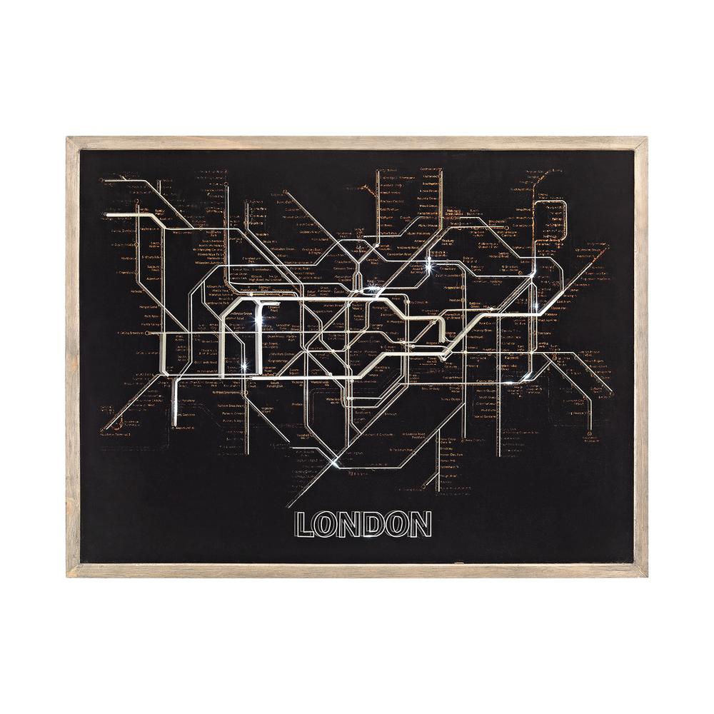 Titan Lighting Tubetime Indoor London Tubemap Lighted Sign by Titan Lighting