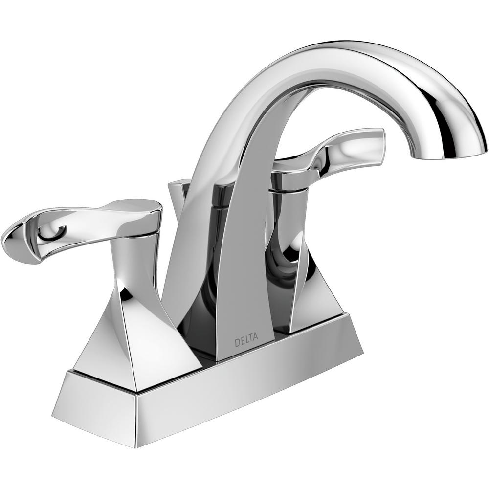 Delta Everly 4 in. Centerset 2Handle Bathroom Faucet in Chrome25741LF