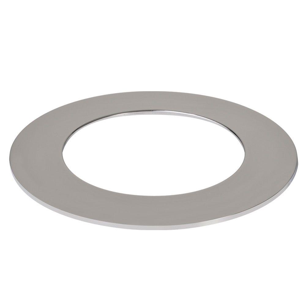 Halo 4 in. Polished Chrome Recessed Ceiling Light LED Designer Trim RingTRM400PC The Home Depot