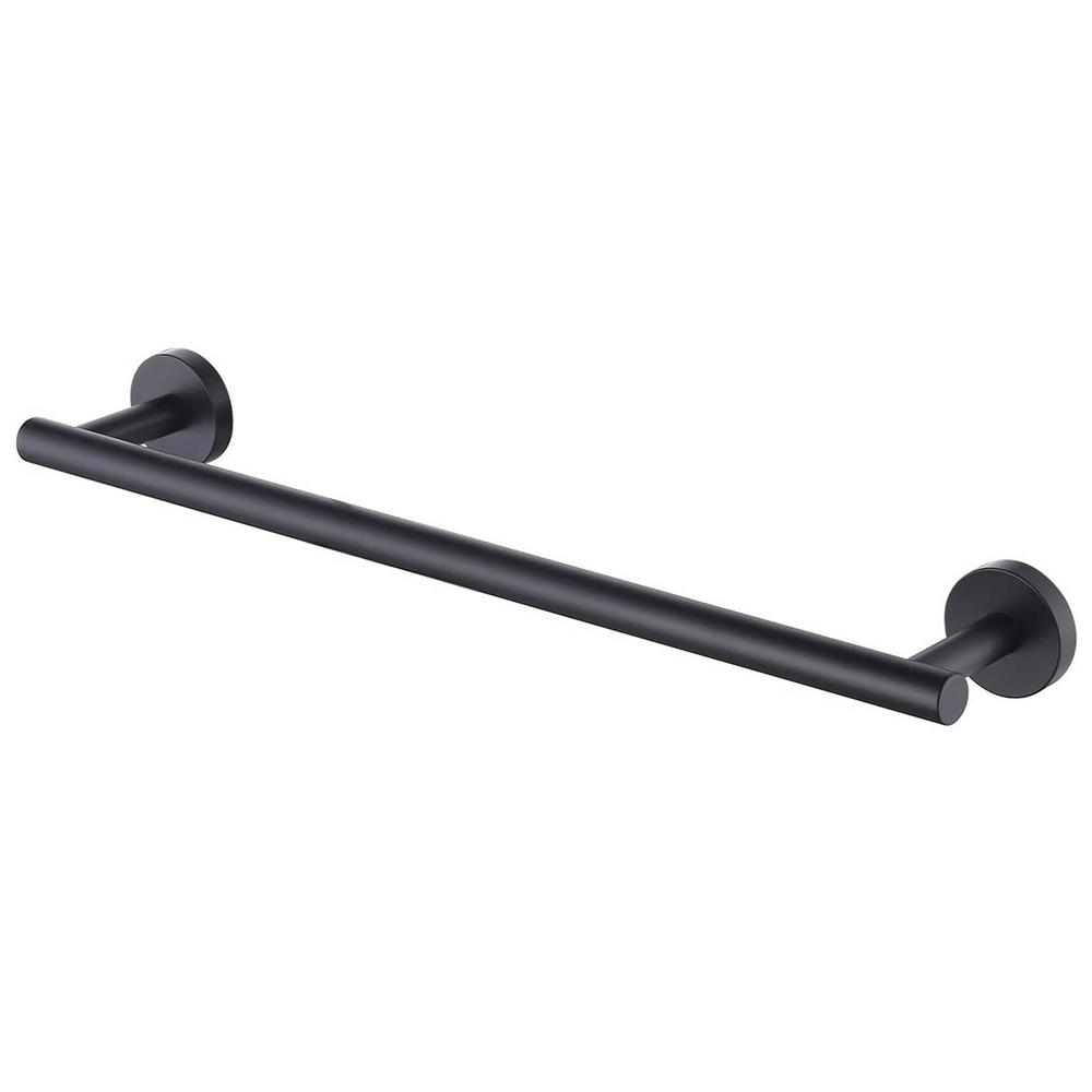 ruiling 24 in. Wall mount Towel Bar in Stainless Steel Matte Black-ATK ...