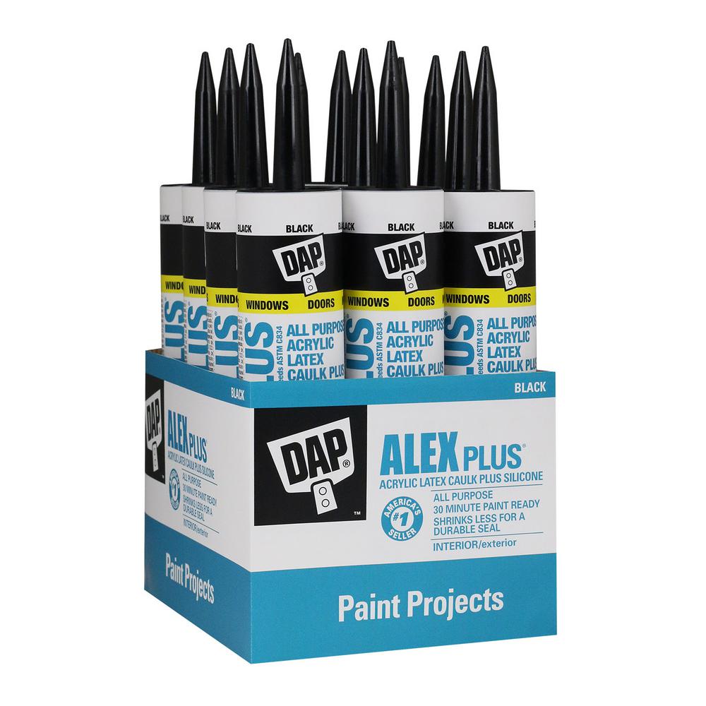 Black Latex Caulk Sealants Paint Tools Supplies The