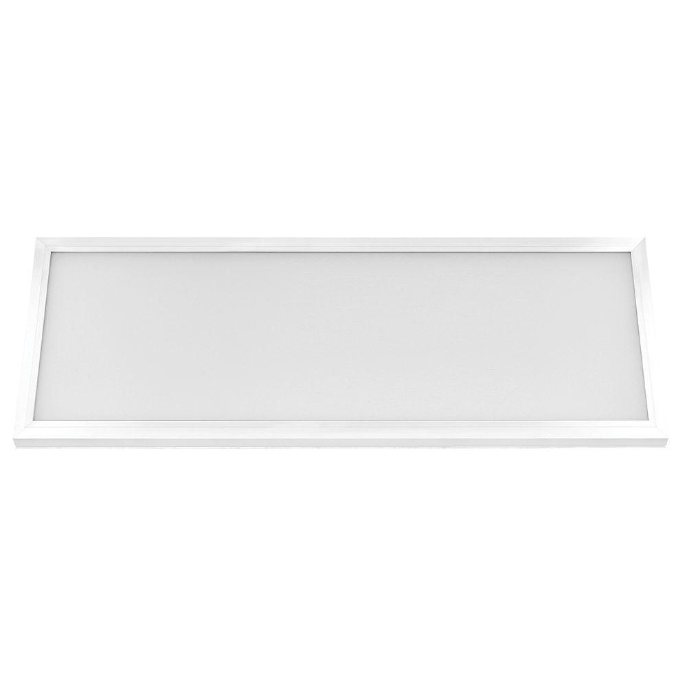 Commercial Electric 1 Ft X 4 Ft 50w Dimmable White Integrated Led Edge Lit Flat Panel Flush Mount Light With Color Changing Cct