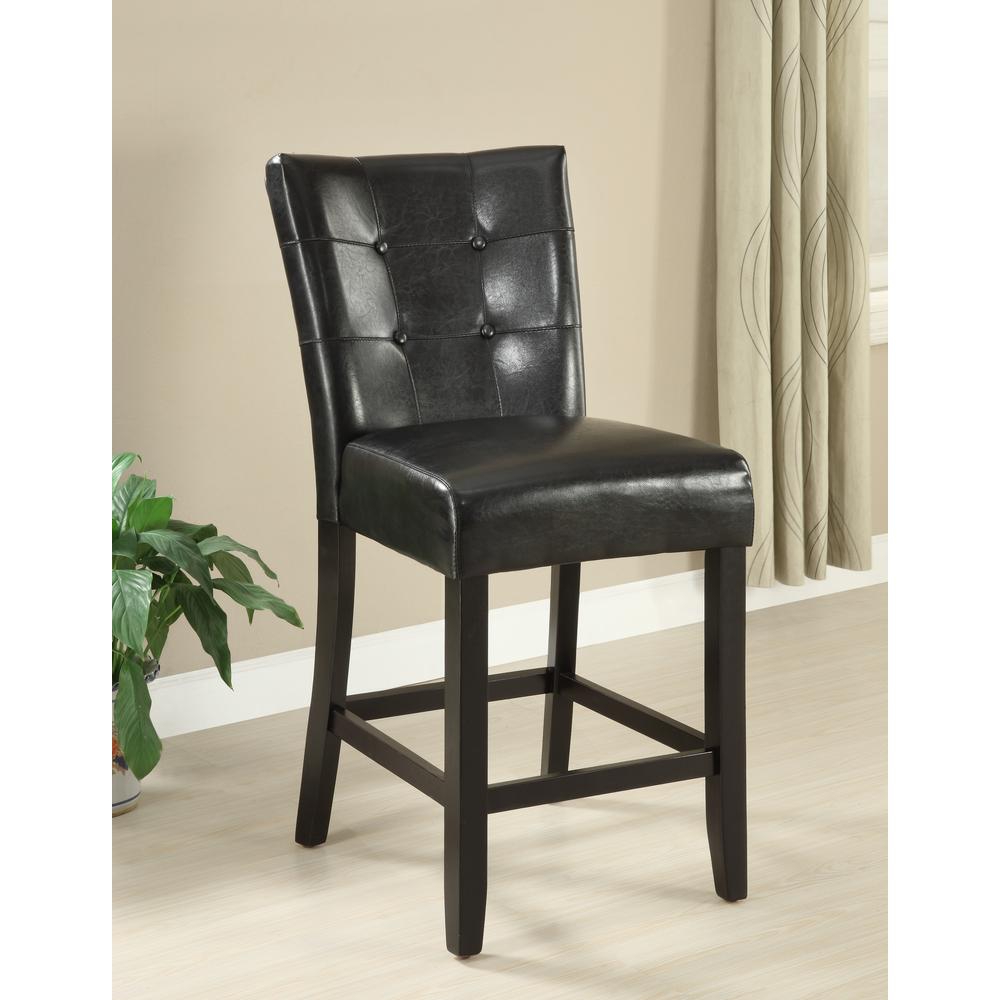 Furniture Of America Culligan 26 In Espresso Leatherette Counter Furniture Of America Culligan 26 In Espresso Leatherette Counter Height Chair Set 2
