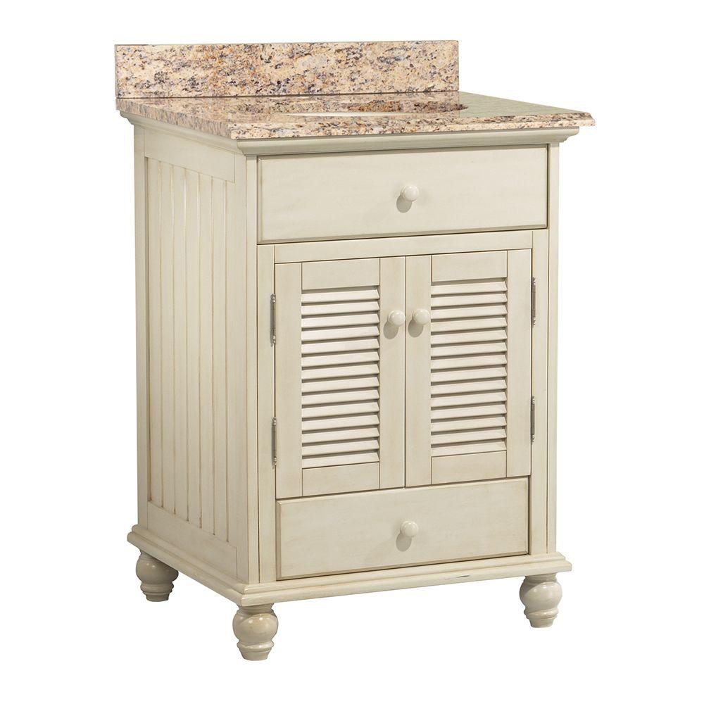 Home Decorators Collection Cottage 25 in. W x 22 in. D Vanity with