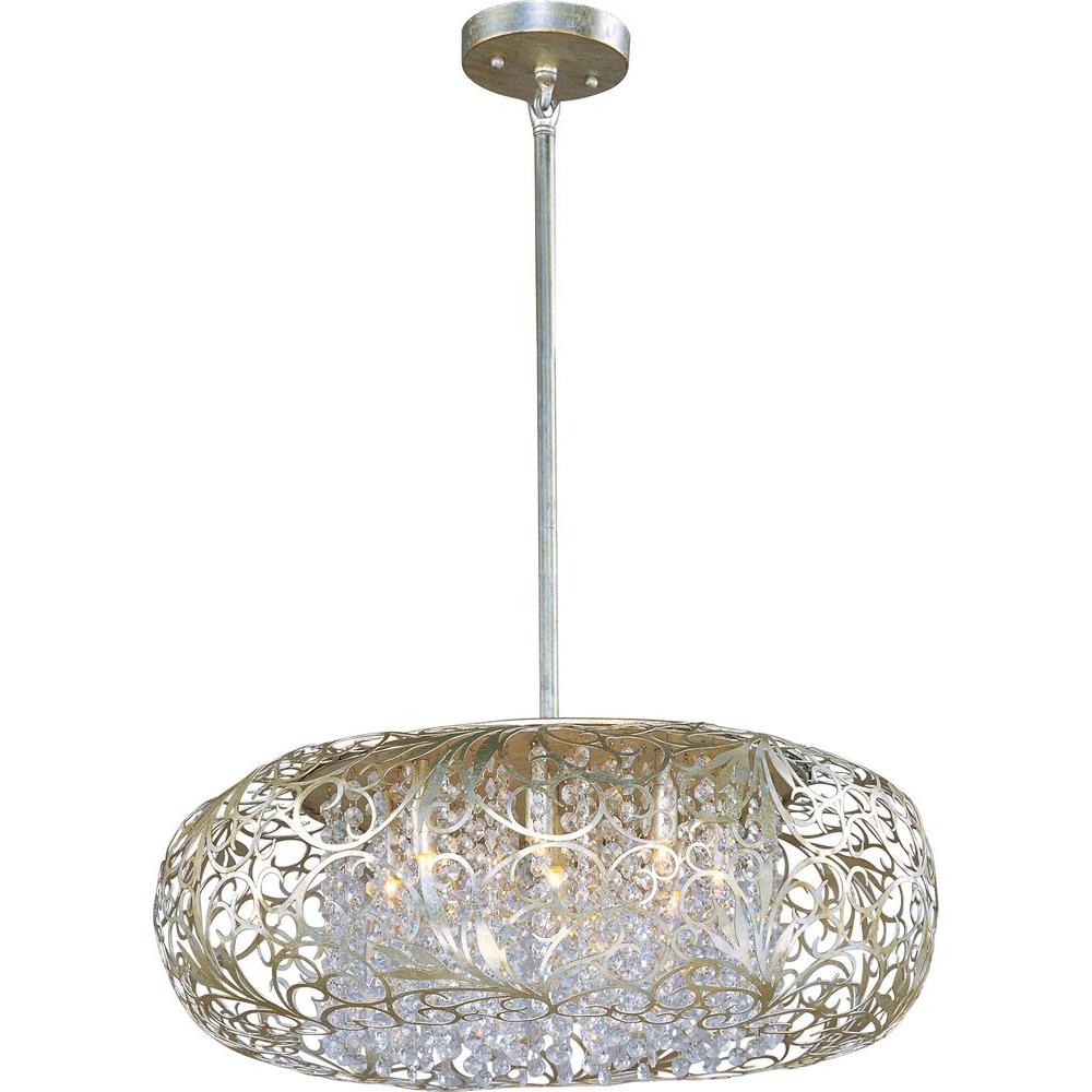 Maxim Lighting Arabesque 9 Light Golden Silver Pendant