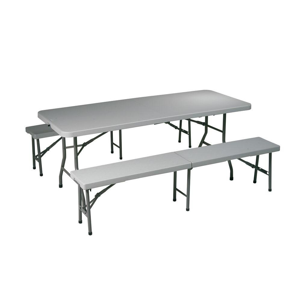 Bench Folding Table Sets Storage Organization The Home Depot