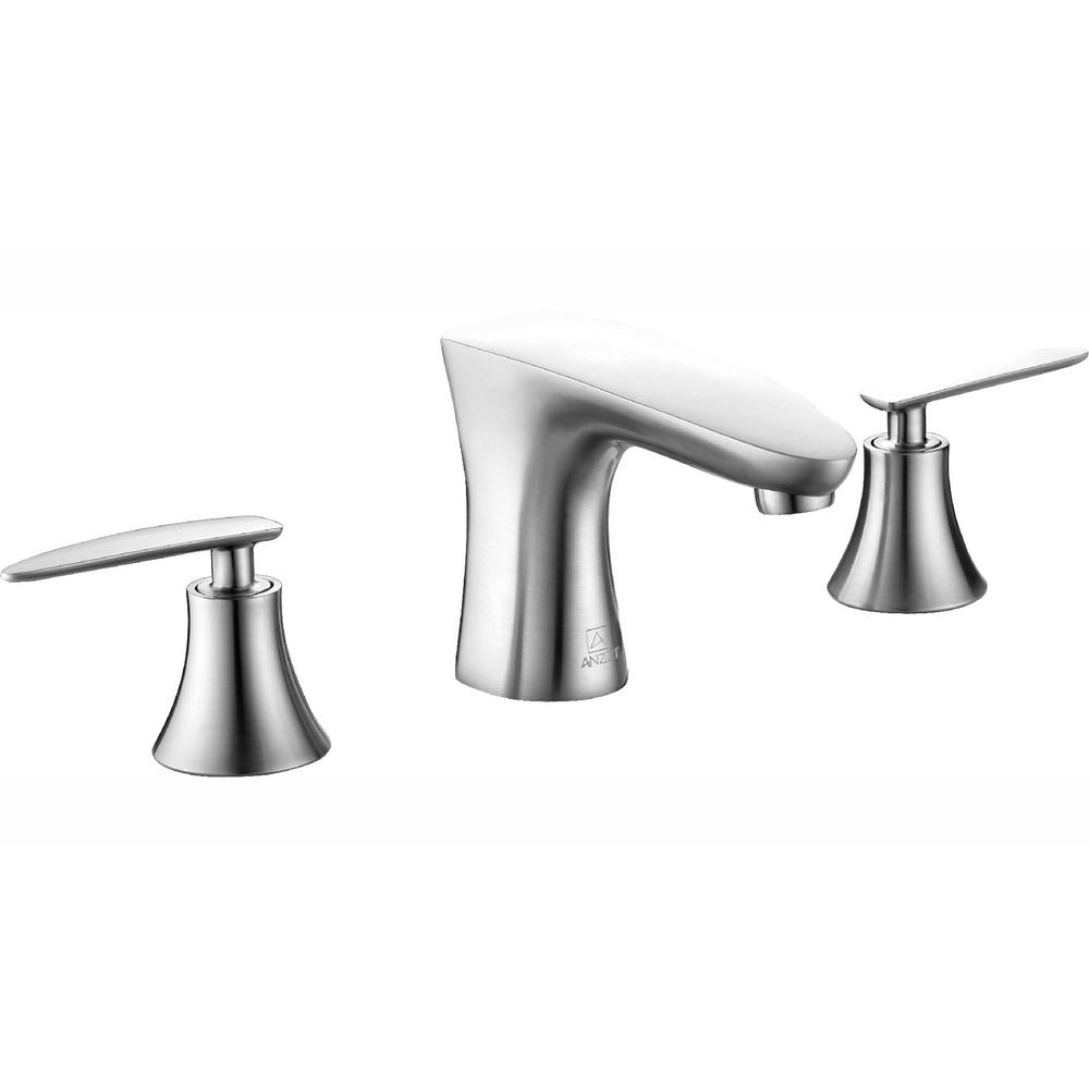Anzzi Chord Series 8 In Widespread 2 Handle Low Arc Bathroom
