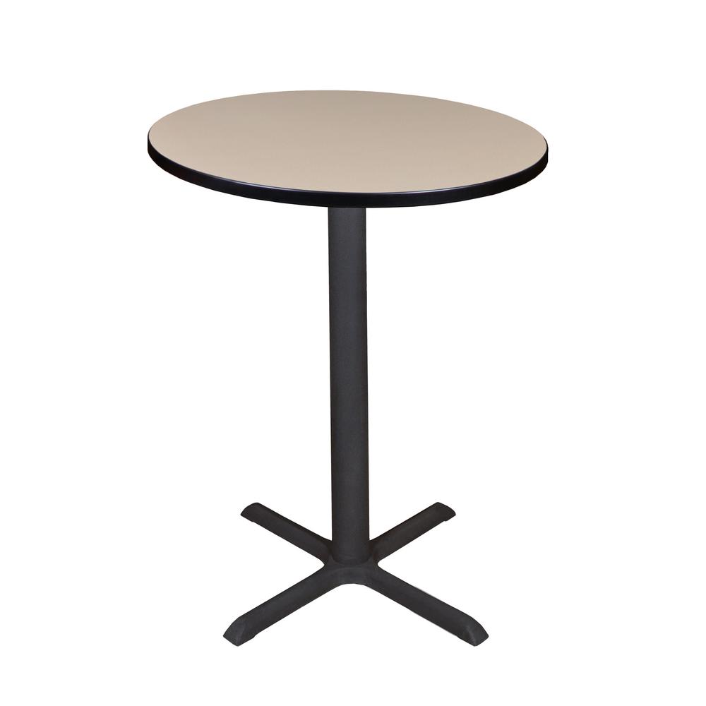 Cain Beige 30 In Round Cafe Table