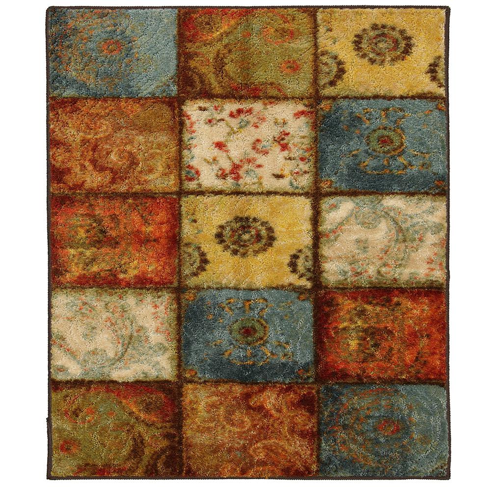 Safavieh Heritage Multi/Burgundy 10 ft. x 10 ft. Round Area RugHG911A