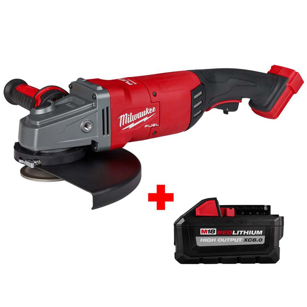 Milwaukee M18 FUEL 18-Volt Lithium-Ion Brushless Cordless 7/9 in. Angle Grinder with Free HIGH 