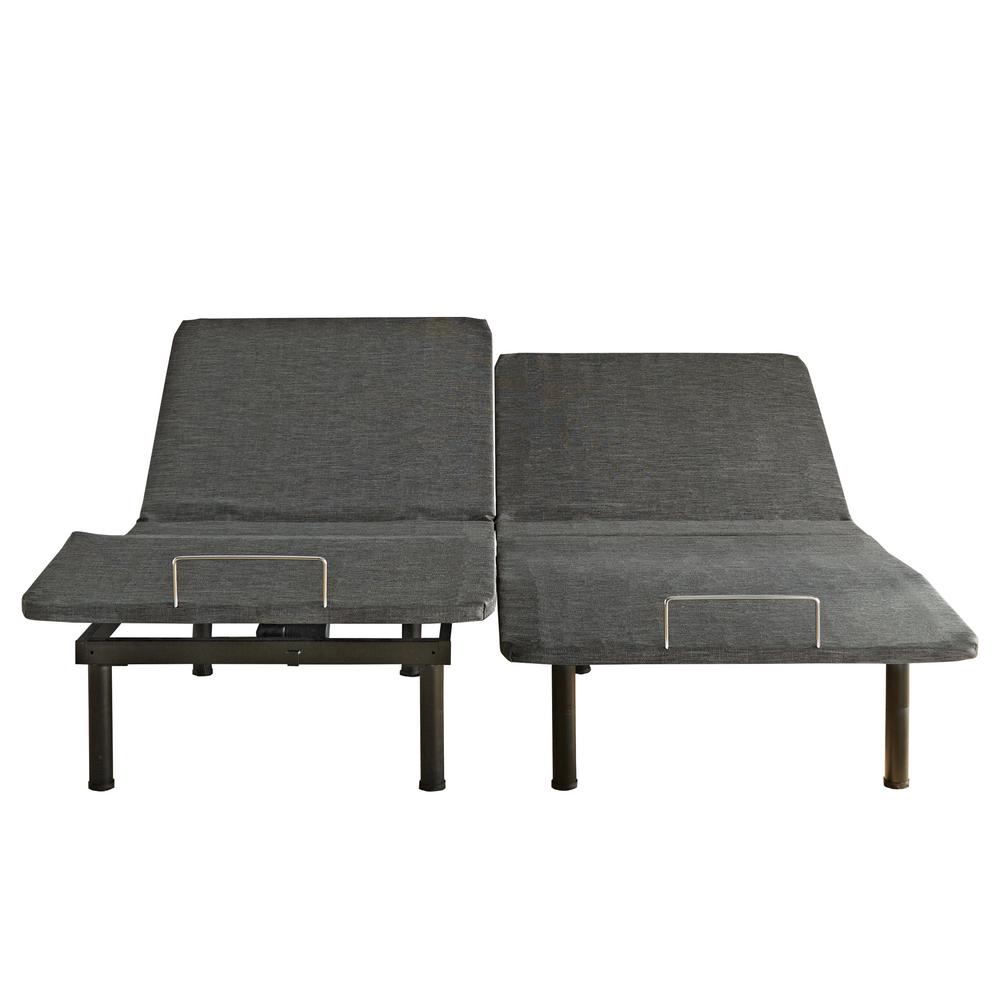 Rest Rite Split King Upholstered Adjustable Zero Clearance Bed Base
