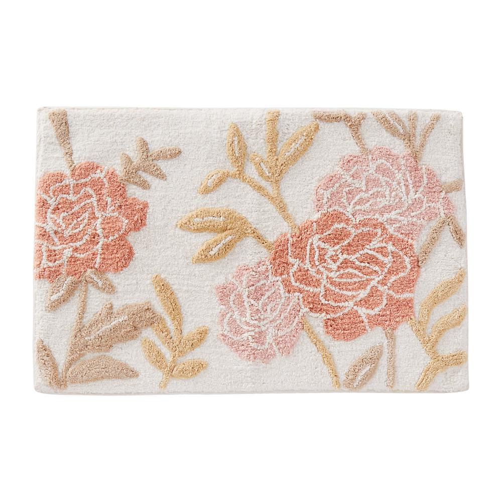 Floral Bath Mats Bedding Bath The Home Depot