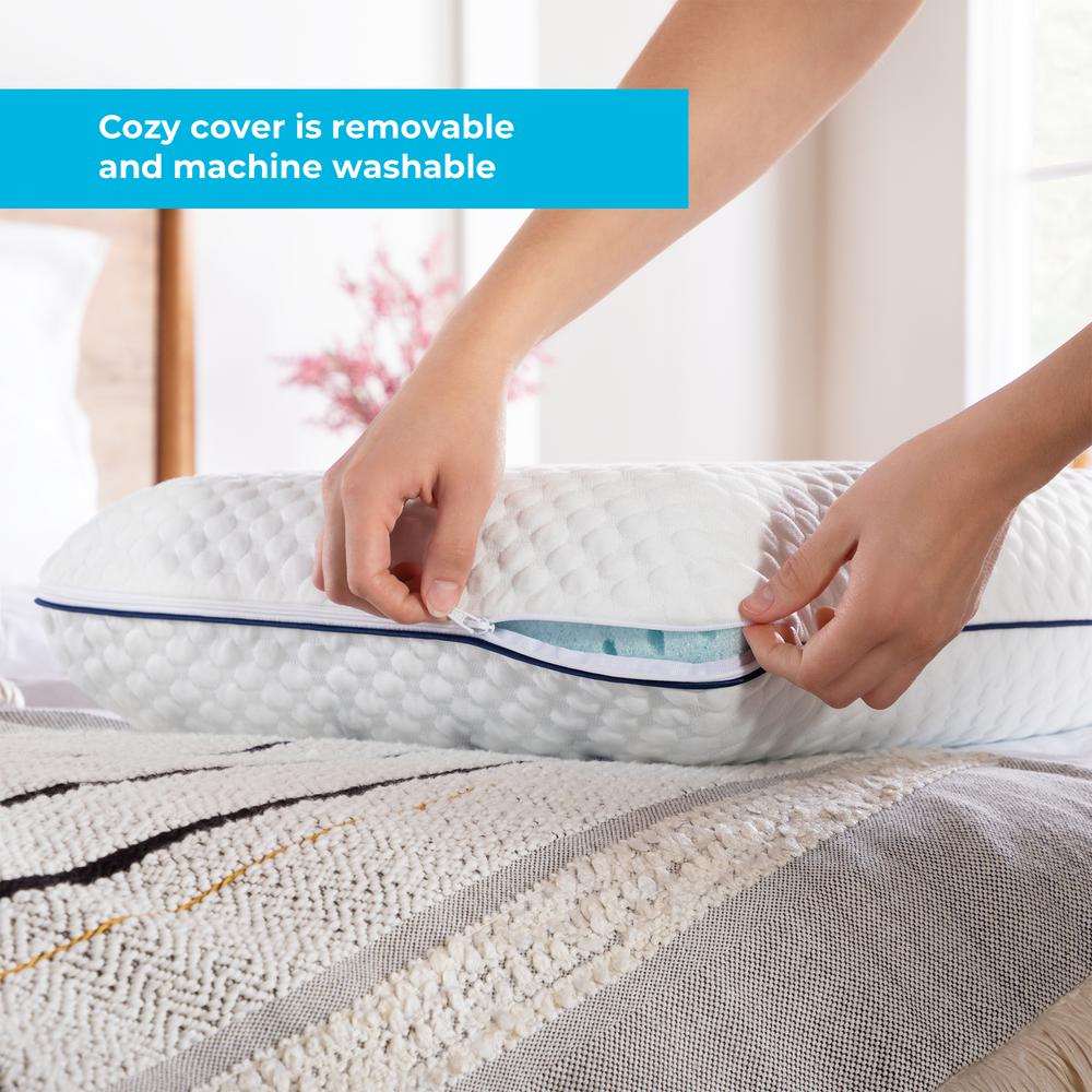 Linenspa Essentials Alwayscool Gel Memory Foam King Pillow