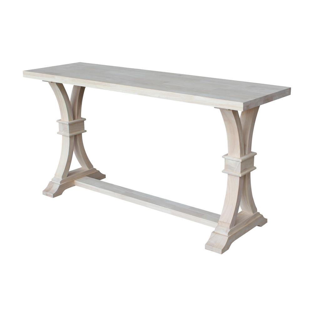 Unfinished Console Tables Accent The Home Depot