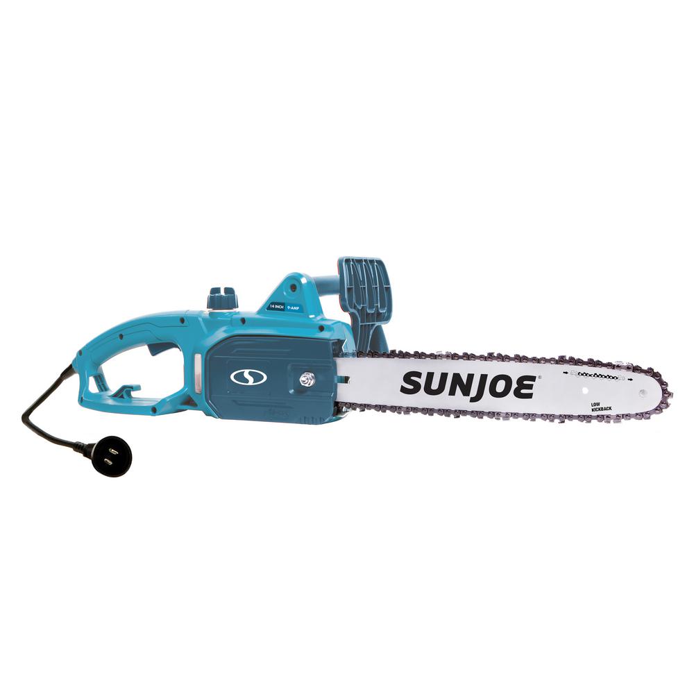 UPC 810829024411 product image for Sun Joe 14 in. 9-Amp Blue Electric Chain Saw | upcitemdb.com