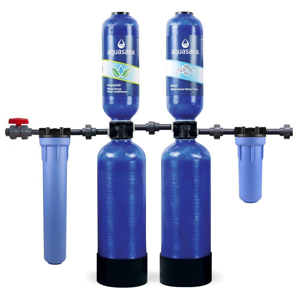 Aquasana Rhino Series 5 Stage 1000000 Gal Whole House Water Filtration System With Simply